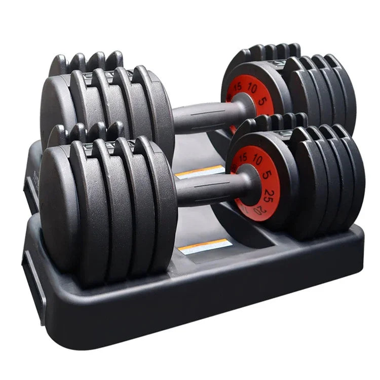 Weight 25kg Gym Dumbbells Adjustable Dumbells Gym Equipment Set