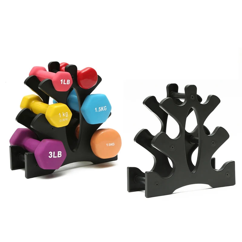 1PC 23*23cm 3-Tier Light-weight Dumbbell Storage Rack Stand Durable for Home Office Gym Dumbell Weight Rack