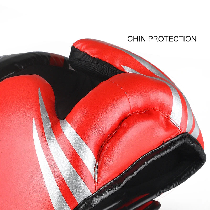 Professional Adult Men Women Kick Boxing Sanda MMA Head Protector MMA Helmet Muay Thai Boxing Taekwondo Karate Guard Headgear